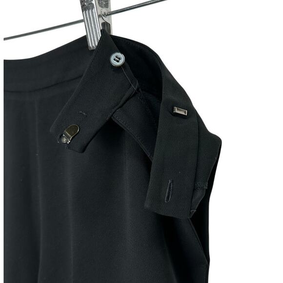 MM LaFleur Dupont Pant Black Relaxed Fit Straight Leg Trouser size 6 - Picture 8 of 10